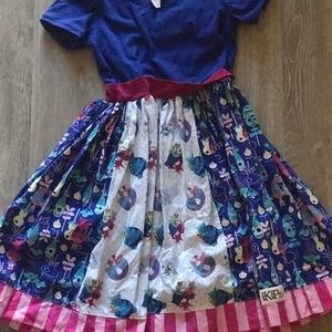 KPea Trolls Dress EUC Size 8
